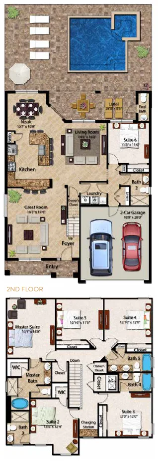 450 Burma house floor plan with bedroom and bathroom layout