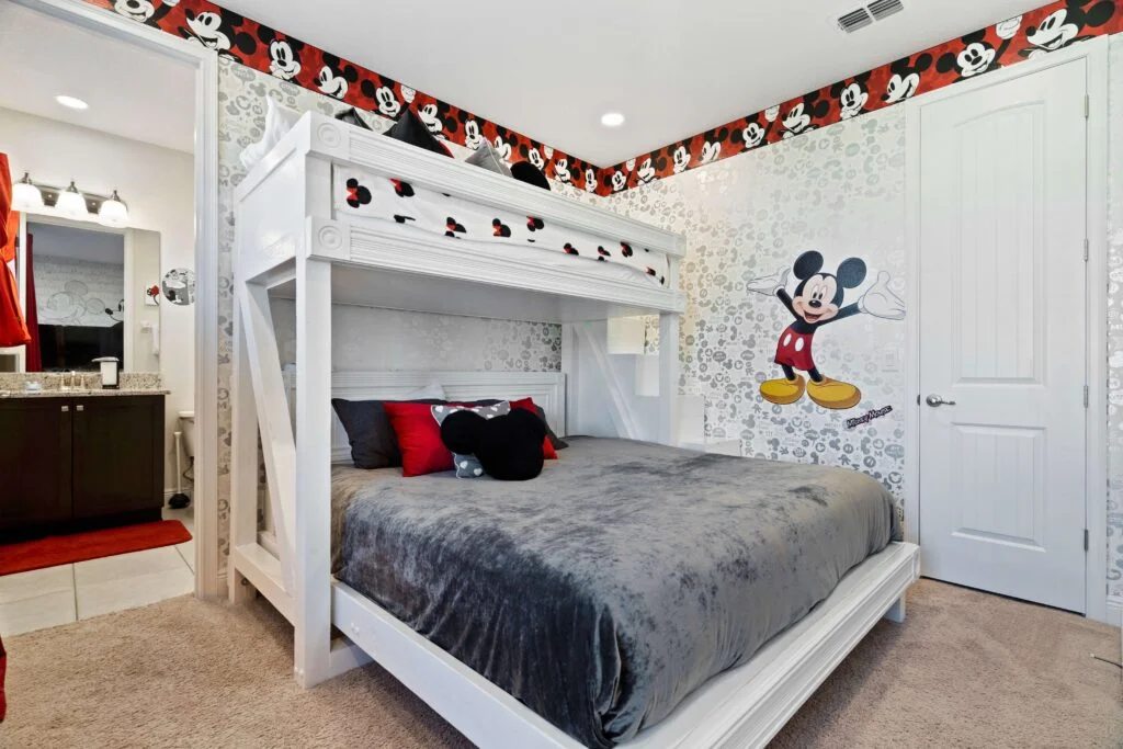 Mickey Mouse themed bedroom at 450 Burma