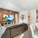 Rear living room with comfortable seating at 450 Burma vacation rental