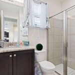 Downstairs guest bathroom at 450 Burma vacation home Kissimmee FL