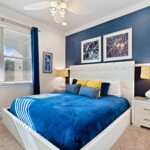 Frozen themed king bedroom on ground floor at 450 Burma Kissimmee