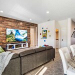 Rear living room with comfortable seating at 450 Burma vacation rental