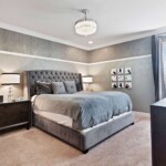 Master bedroom with adjustable split king bed at 450 Burma vacation rental near Disney World