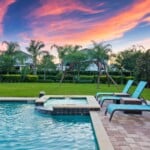 Backyard playground for kids at 450 Burma vacation home