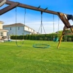 Swing set in backyard at 450 Burma vacation rental near Disney World