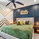 Star Wars themed king bedroom at 450 Burma vacation home Kissimmee FL