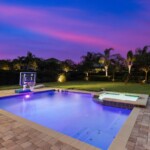 Private heated pool at 450 Burma vacation home near Disney World